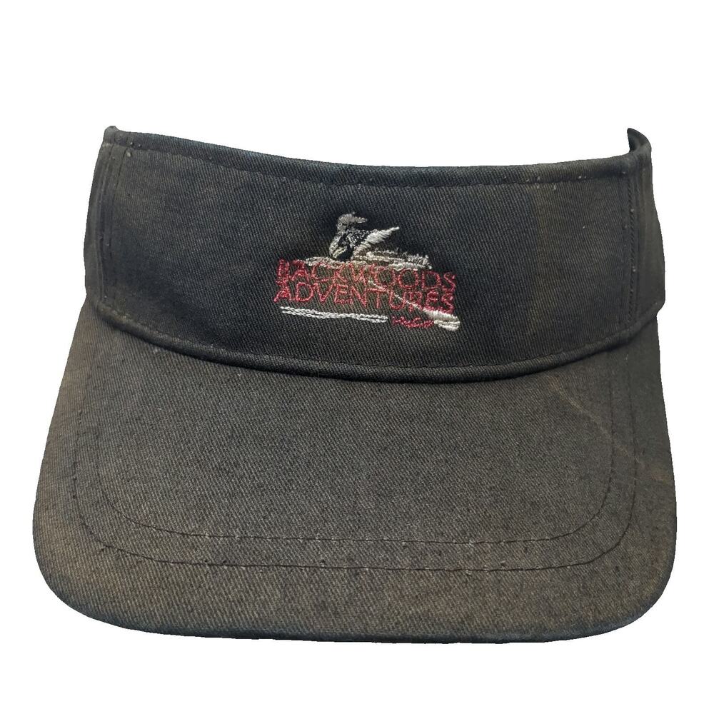 Champion Visor Black One Size Backwoods Adventures Loon Adjustable Hat Cotton